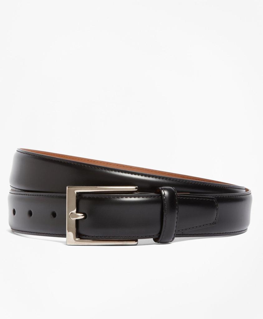 Brooks Brothers Silver Buckle Leather Dress Belt