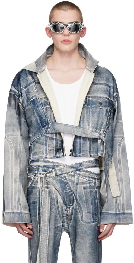Ottolinger SSENSE Exclusive Blue Denim Jacket 1