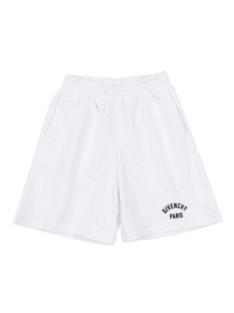 Givenchy Givenchy Kids Logo Embroidered Shorts