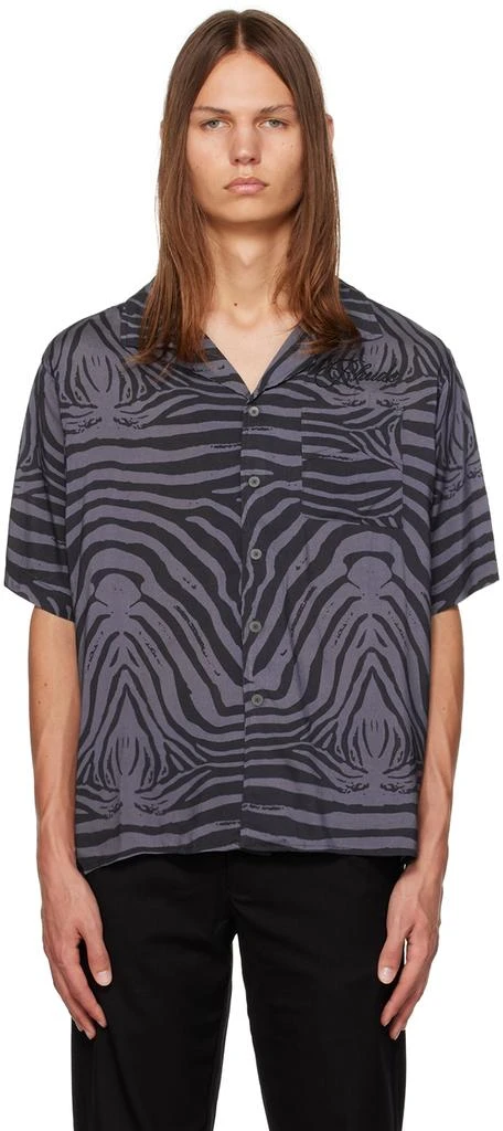 Rhude Black Zebra Shirt 1