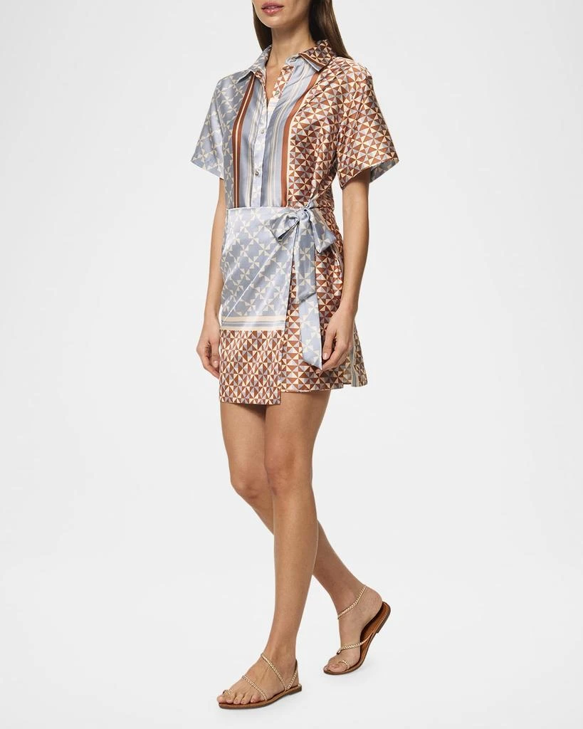 MISA Kezia Wrap Mini Shirtdress 5