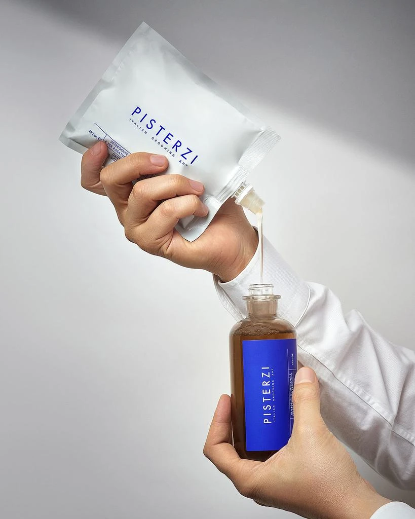 PISTERZI Daily Cleanser and Sculpting Shaving Gel Refill Pouch, 7.4 oz. 2