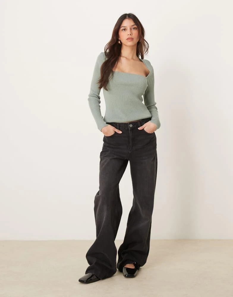 Abercrombie & Fitch Abercrombie & Fitch sheer layered t-shirt in taupe 3