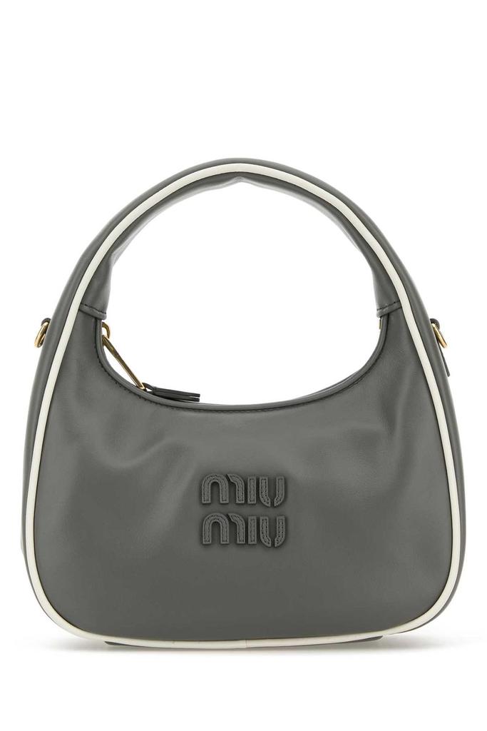【関税&送料込】Miu Miu Black Nappa Leather Avenue Shoulder Miu Miu Black Nappa Leather Pocket Shoulder Bag ○ Labellov