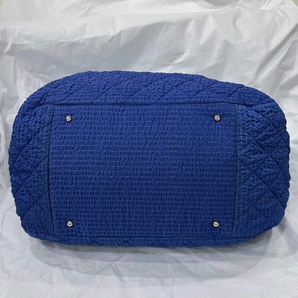 Chanel Chanel Blue Fabric Shopping Bag 5