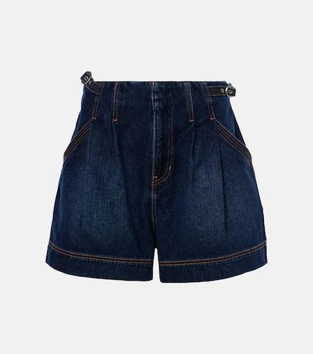 VERONICA BEARD Jaffe high-rise denim shorts 1
