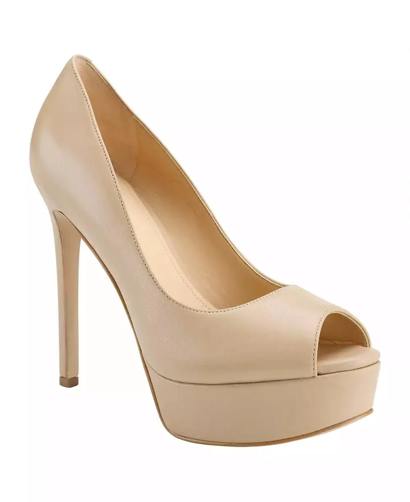 GUESS Women's Cacei Peep Toe Platform Pumps 1