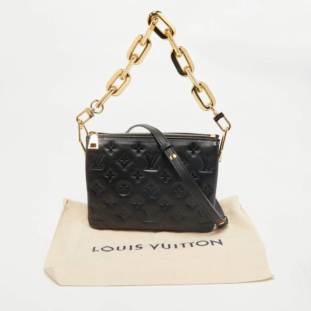Louis Vuitton Louis Vuitton Black Monogram Embossed Puffy Leather Coussin BB Bag 9