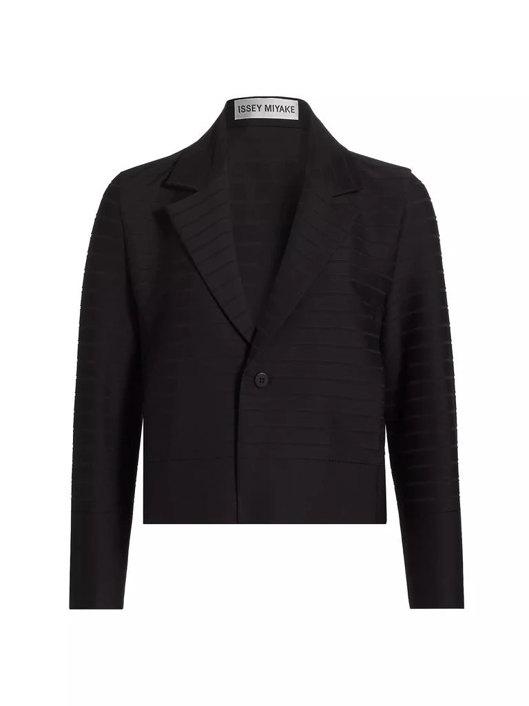 Issey Miyake Wide Stripe Knit Jacket 1