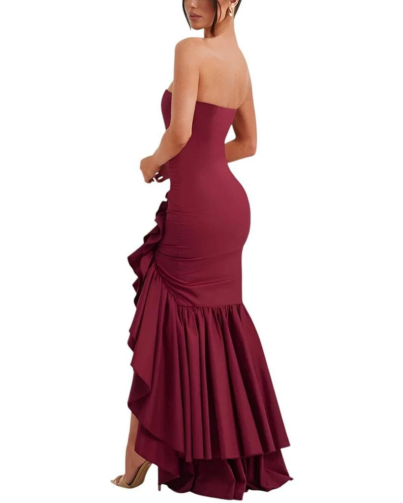 chinese dress ladies ARIEL ASYMMETRICAL MIDI DRESS | Printed Maxi Dress
