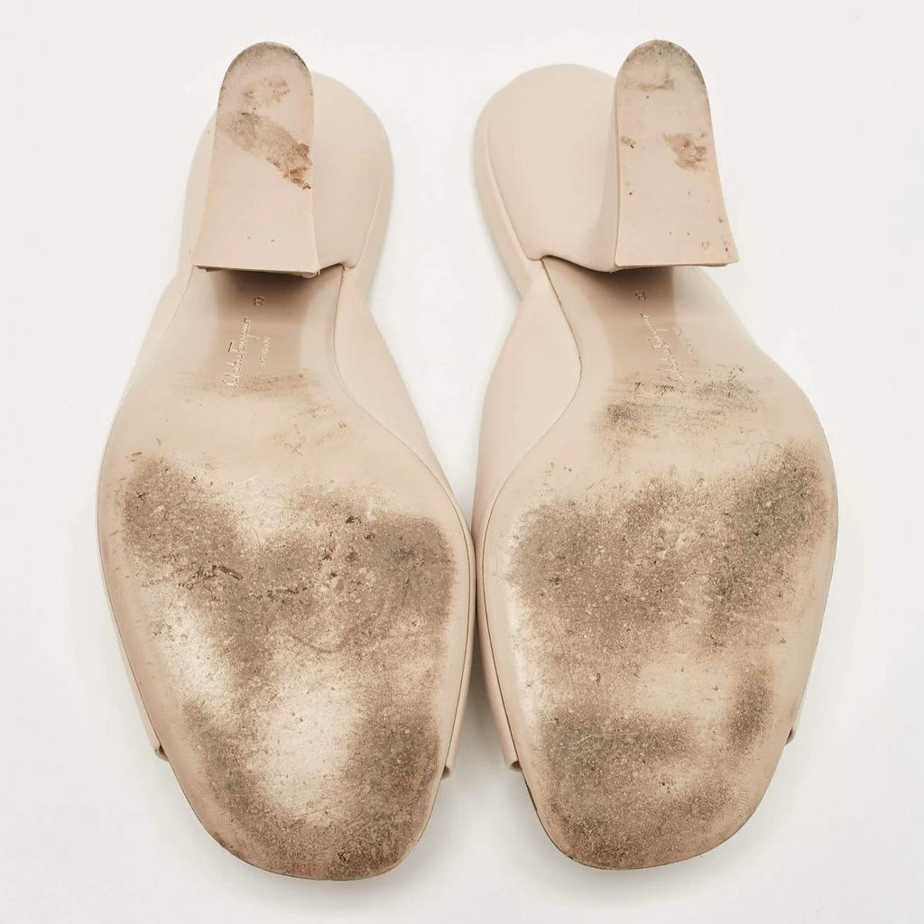 Salvatore Ferragamo Salvatore Ferragamo Light Pink Leather Sansu Slide Sandals Size 38.5 6