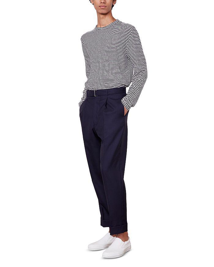 Officine Générale Officine Generale Cotton Linen Striped Tee