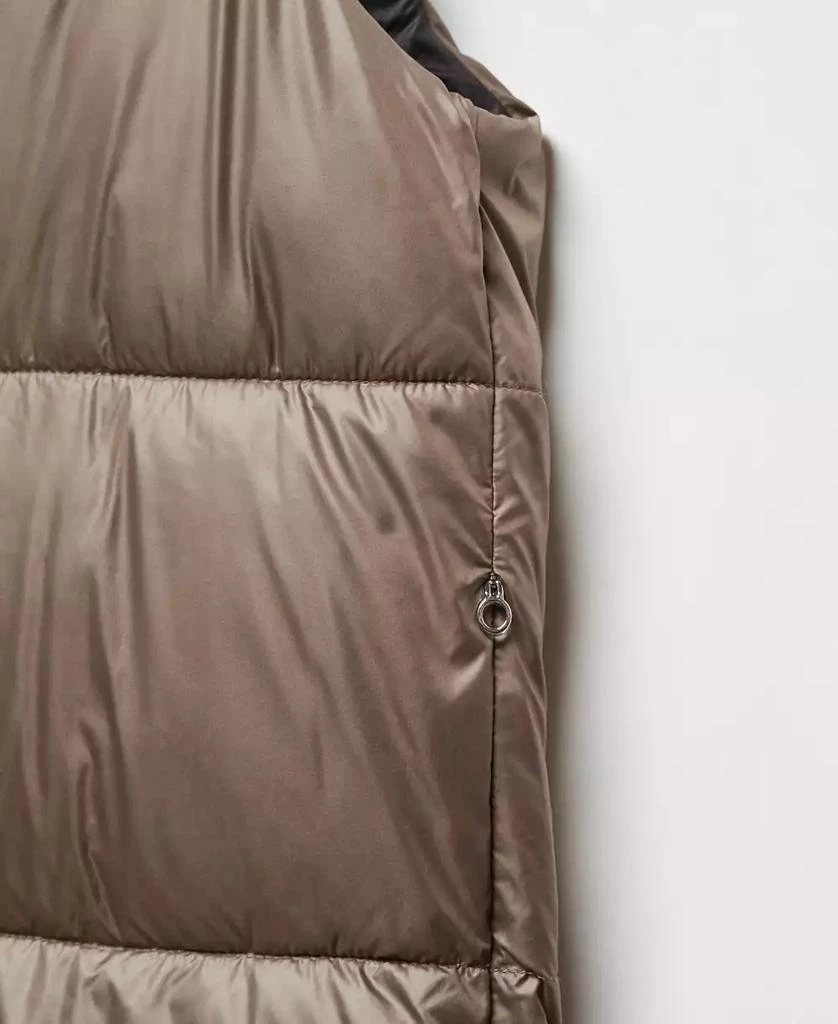 Mango Women's Long Quilted Vest 3