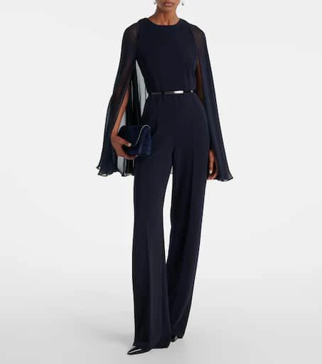 Max Mara Vertice caped cady jumpsuit 2