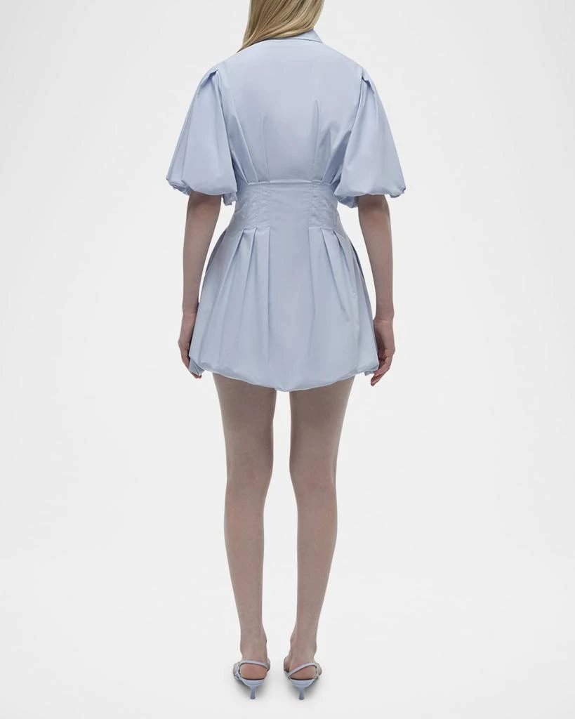 SIMKHAI Cleo Balloon Pintuck Mini Dress 3