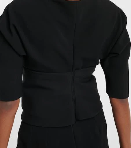 Salvatore Ferragamo Wool-blend gabardine top 5