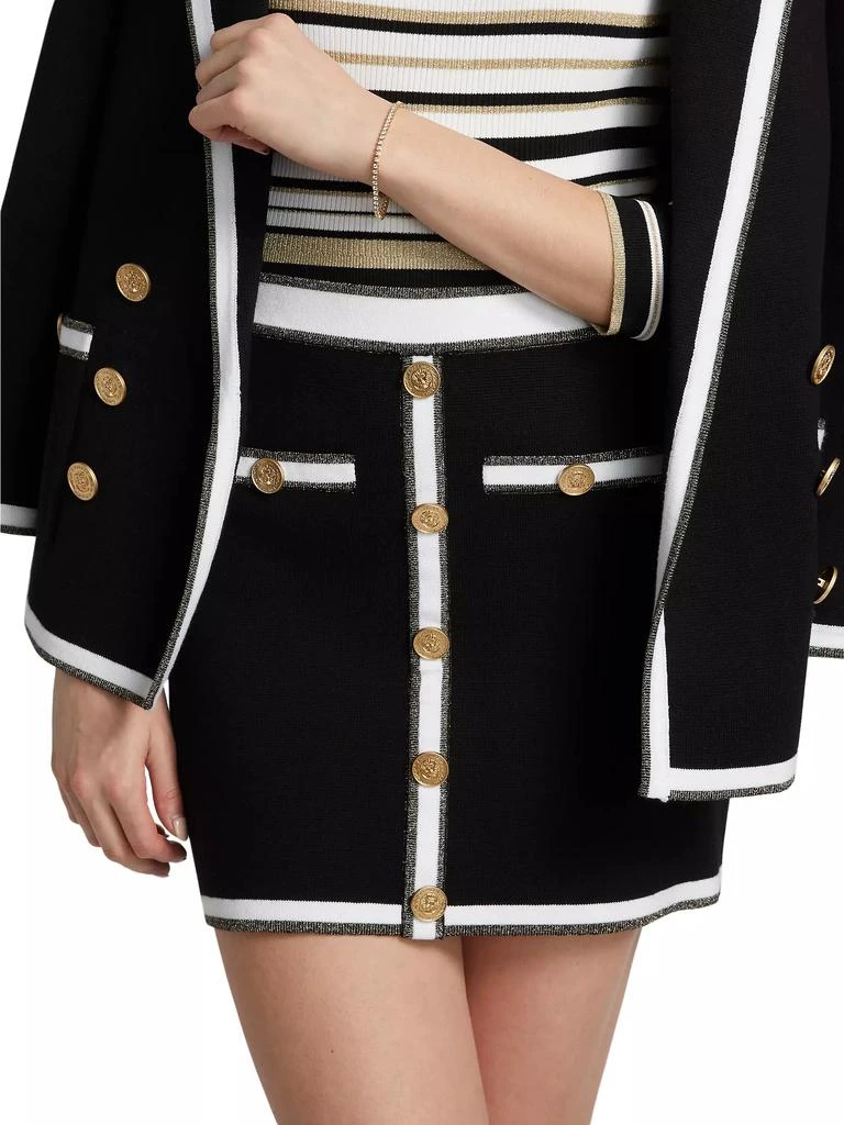 L'Agence Emi Contrast Trim Miniskirt 3