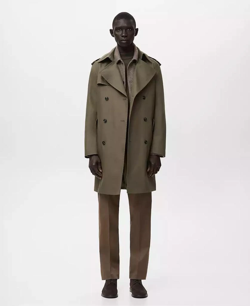 Mango Men
s Water-Repellent Belted Trench Coat 2