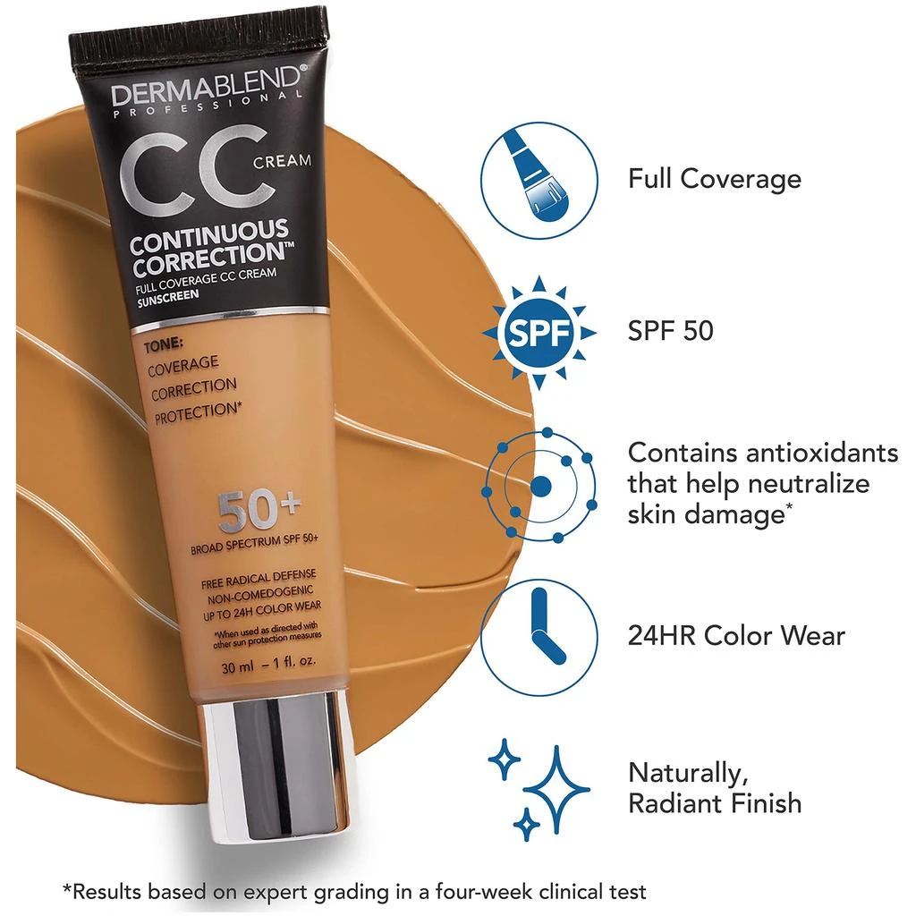 Dermablend Dermablend Continuous Correction CC Cream SPF 50 1 fl. oz. 3