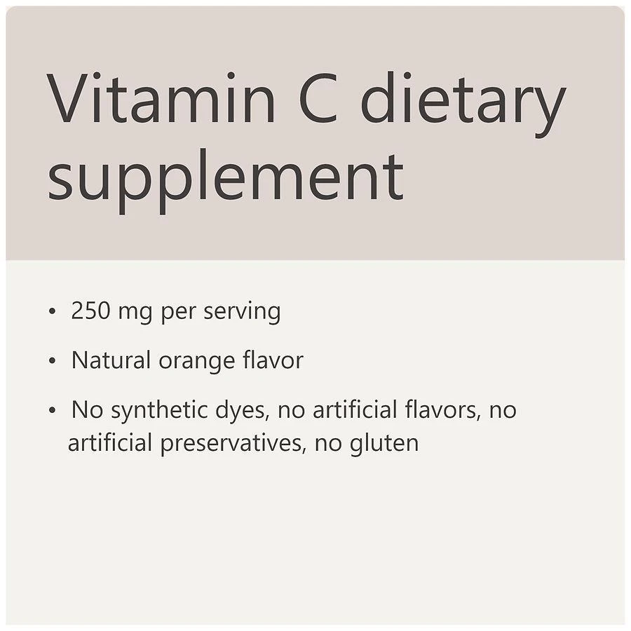 Walgreens Vitamin C 250 mg Gummies (75 days) Natural Orange 6