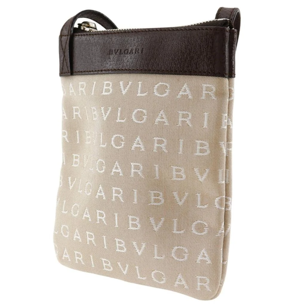 BVLGARI Logomania  Canvas Pochette Shoulder Bag (Pre-Owned) 2