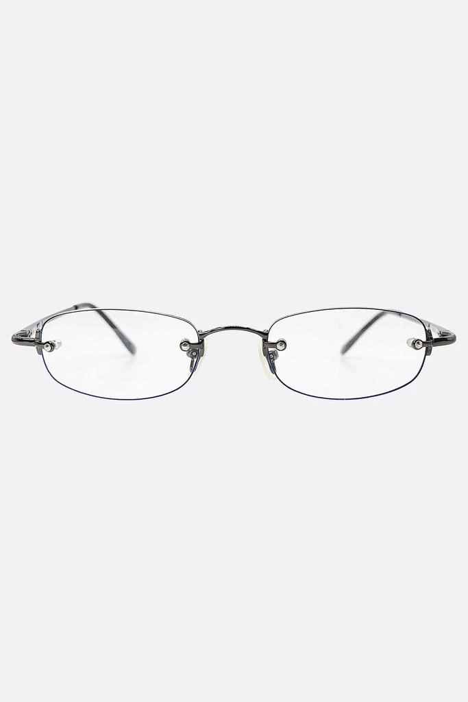 Giant Vintage Sunglasses Giant Vintage Pastor Rimless Clear Bayonetta Glasses 1