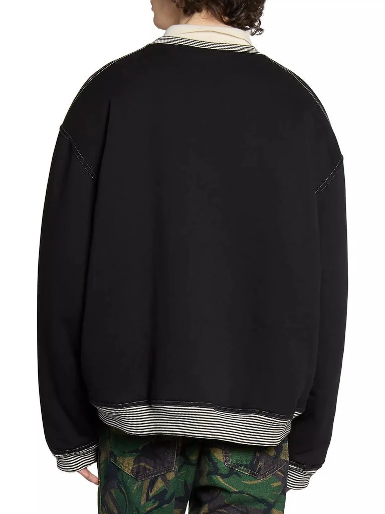 Martine Rose Logo Cotton Sweatshirt 5