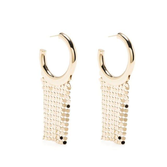 NA Gold Pixel Hoop Earrings