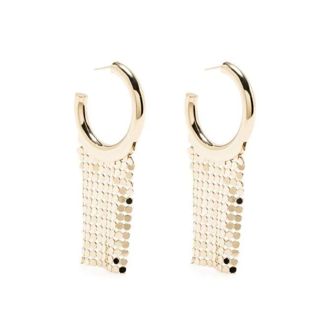 NA Gold Pixel Hoop Earrings 1