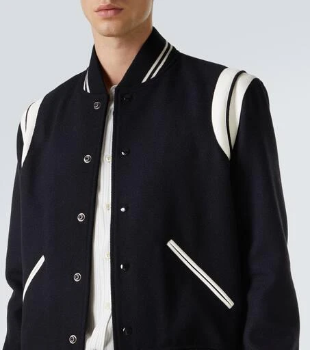 Yves Saint Laurent Teddy varsity jacket 5