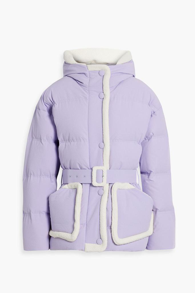 IENKI IENKI Michlin belted quilted textured-shell hooded down jacket