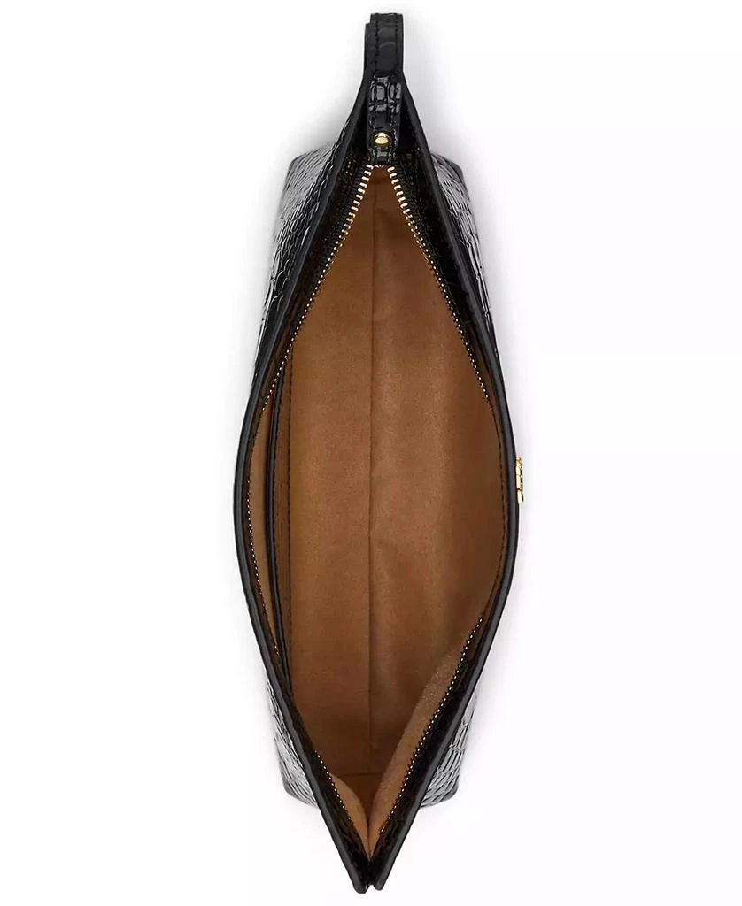 Ralph Lauren Crocodile-Embossed Leather Zipper Pouch 4