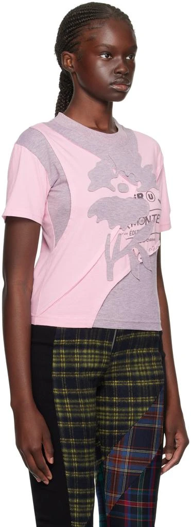 Rave Review Pink & Gray Unni T-Shirt 2