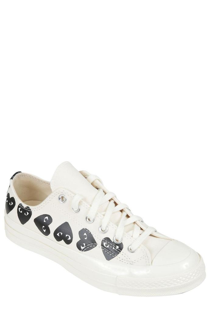 Comme des Garcons Comme des Garçons Play X Converse Chuck 70 Heart Printed Lace-Up Sneakers