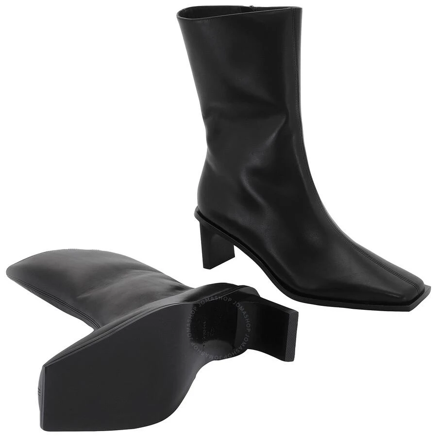 St Agni Block Heel Leather Border Boots 2