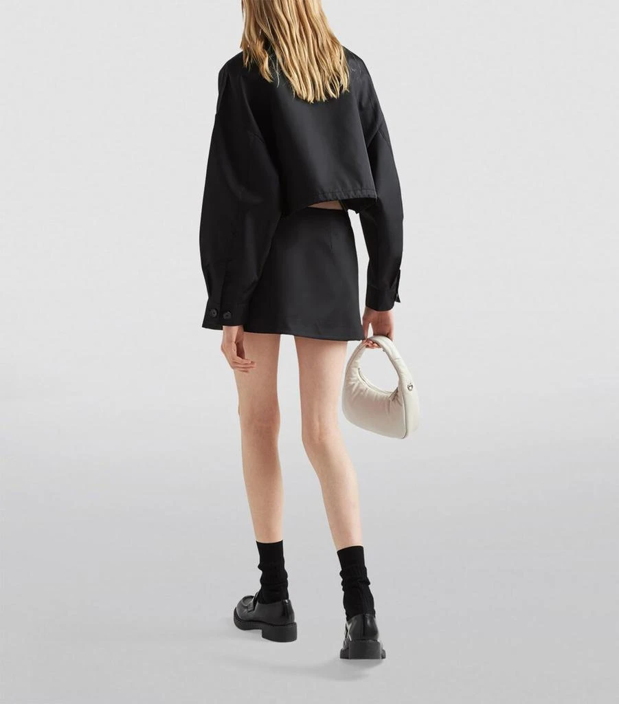Prada Crop Collared Re-Nylon Jacket 4