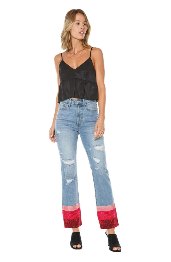 Juicy Couture Floral Print Straight Leg Jeans 5