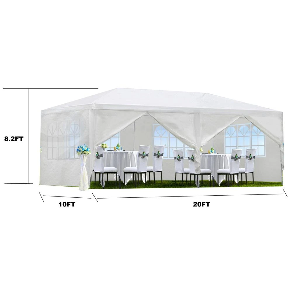 Streamdale Furniture Streamdale 10x20' Gazebo Tent with Sidewalls 5