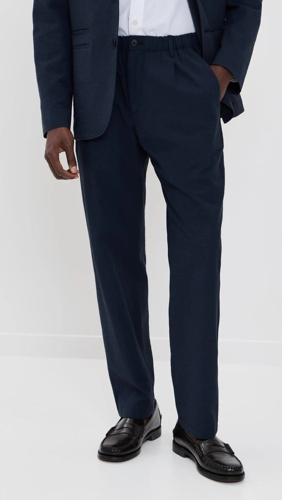 Club Monaco Elasticated Seersucker Trousers 2