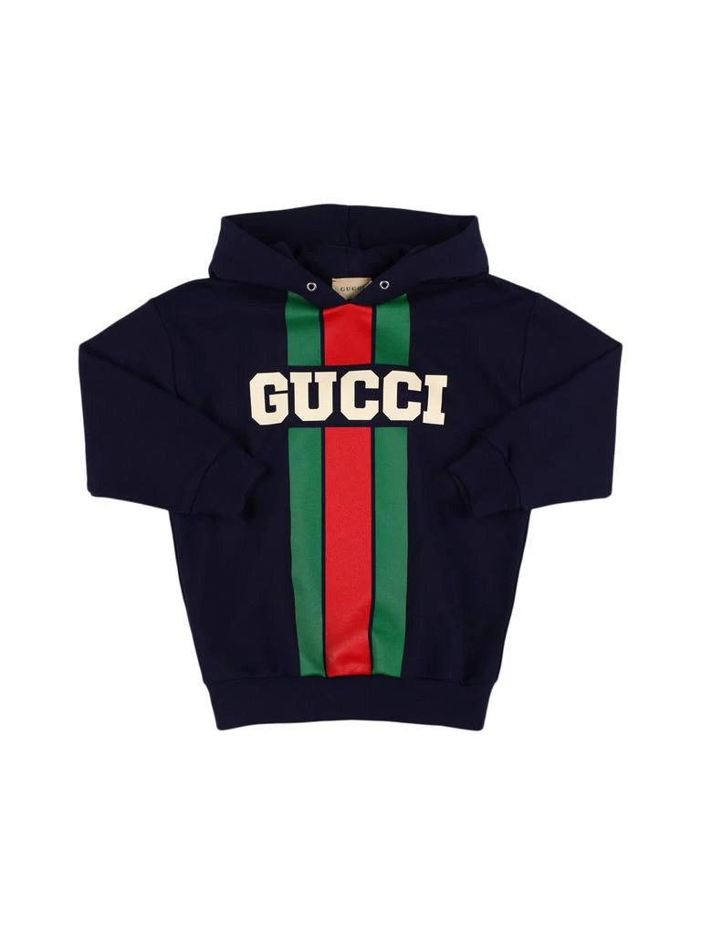Gucci Logo Cotton Hoodie 1