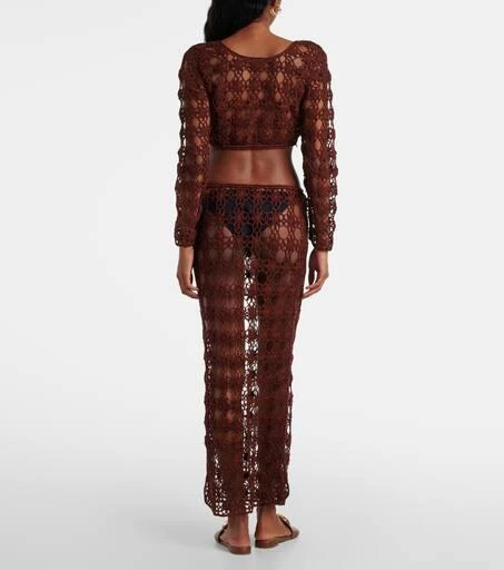 ANNA KOSTUROVA Bella crochet cotton maxi skirt 3