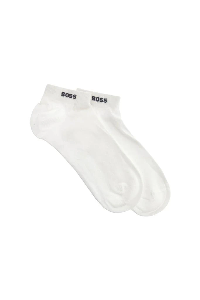 Hugo Boss short solid color socks set of 5 pairs black and white cotton 3