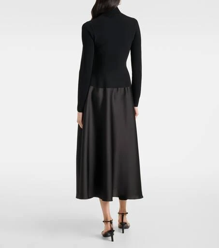 SIMKHAI Frances knitted satin midi dress 3