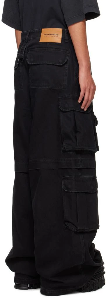 Vetements Black Multipocket Denim Cargo Pants 3