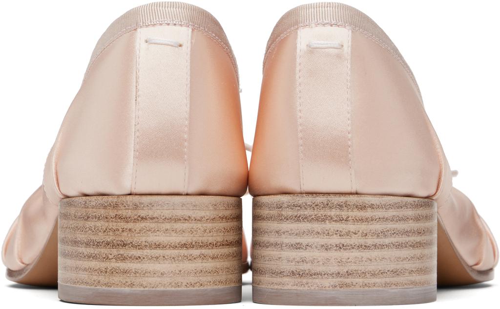 MAISON MARGIELA Pink Tabi Satin Ballerina Heels