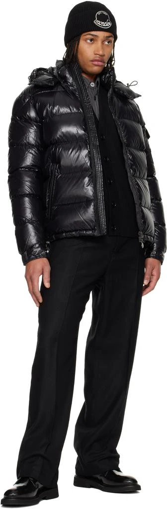 Moncler Black Maya Hooded Short Down Jacket 5