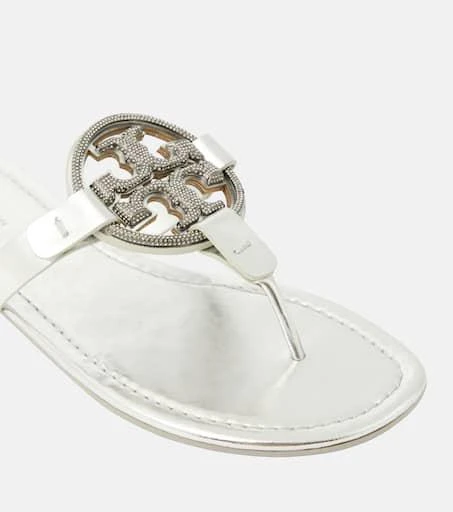 Tory Burch Miller crystal-embellished thong sandals 6