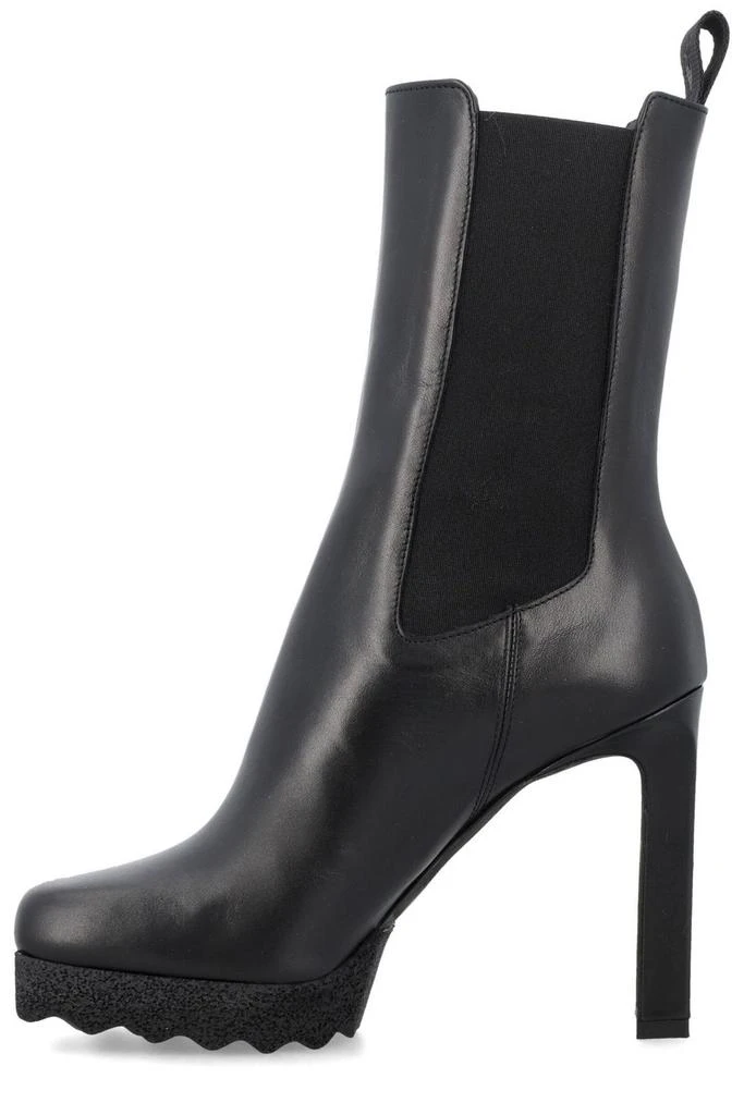 Off-White Off-White Round Toe High Heel Boots 2