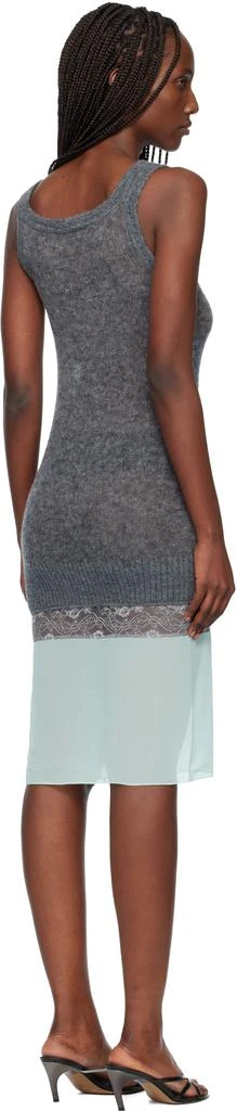 green knit slip dress Sipping Cocktails Knit Midi Dress // Sage – vergegirlksmd.com main image 1