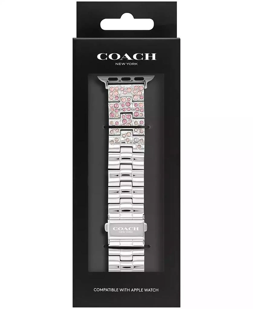 COACH Stainless Steel Crystal Apple Bracelet, 38, 40, 41mm 2